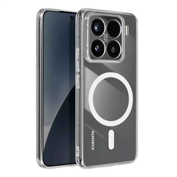 Xiaomi Mi 15 Combo Sert Şeffaf Magsafe Kapak - Şeffaf