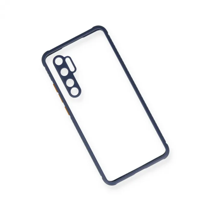 Xiaomi Mi Note 10 Lite Kılıf Miami Şeffaf Silikon - Gri