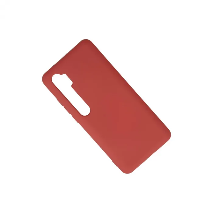 Xiaomi Mi Note 10 Lite Kılıf Nano İçi Kadife Silikon - Kiremit