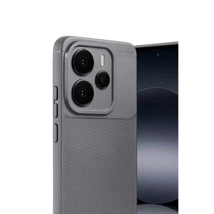 Xiaomi Note 14 5g Auto Focus Karbon Kapak - Gri