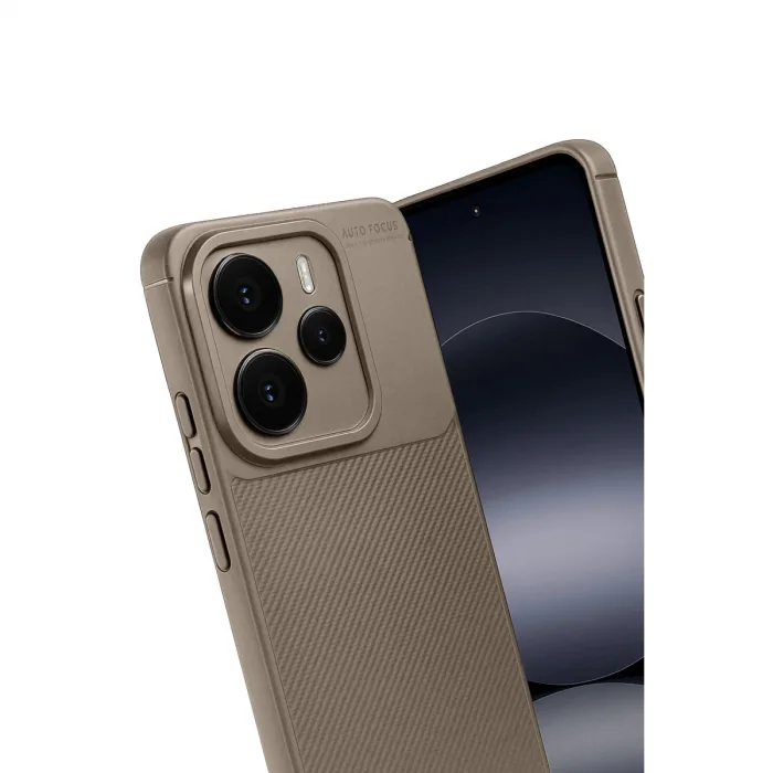 Xiaomi Note 14 5g Auto Focus Karbon Kapak - Kahverengi