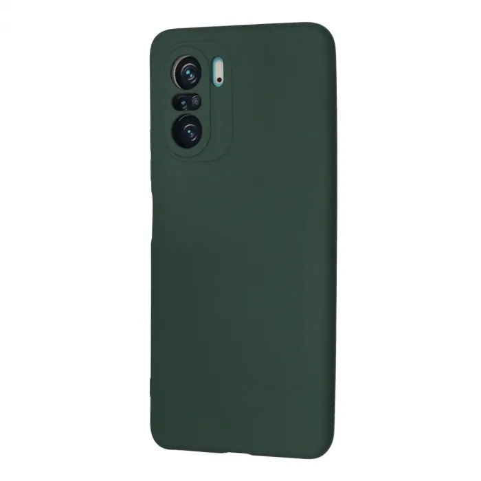 Xiaomi Poco F3 Kılıf Nano İçi Kadife Silikon - Koyu Yeşil