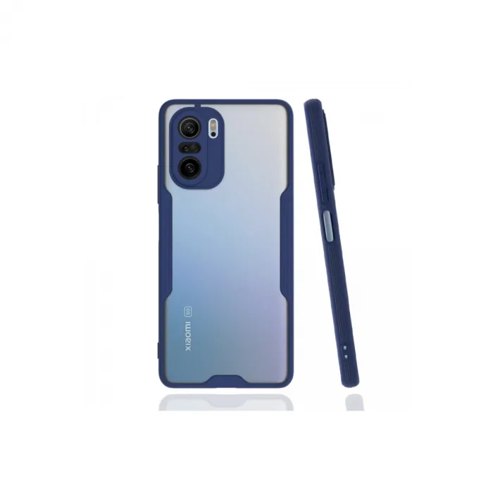 Xiaomi Poco F3 Kılıf Platin Silikon - Lacivert