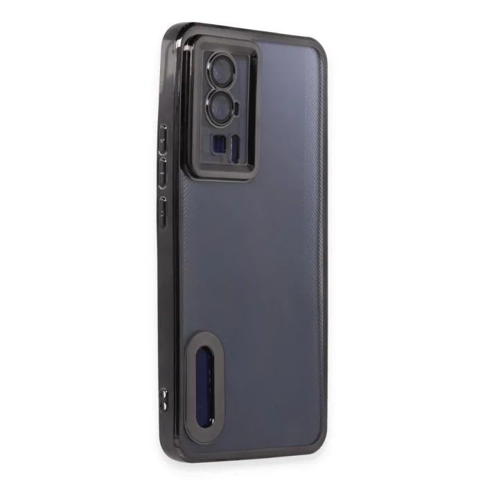 Xiaomi Poco F5 Pro Kılıf Slot Silikon - Siyah