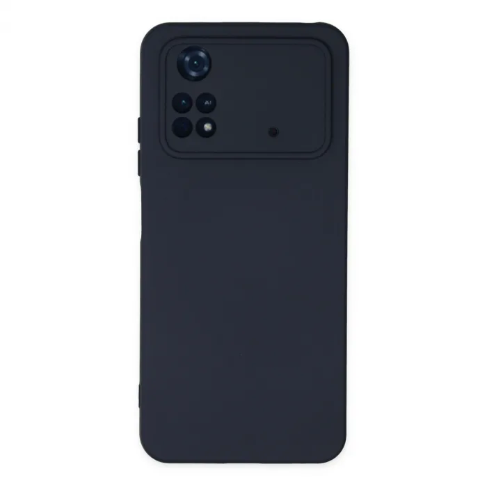 Xiaomi Poco M4 Pro 4g Kılıf Nano İçi Kadife Silikon - Lacivert