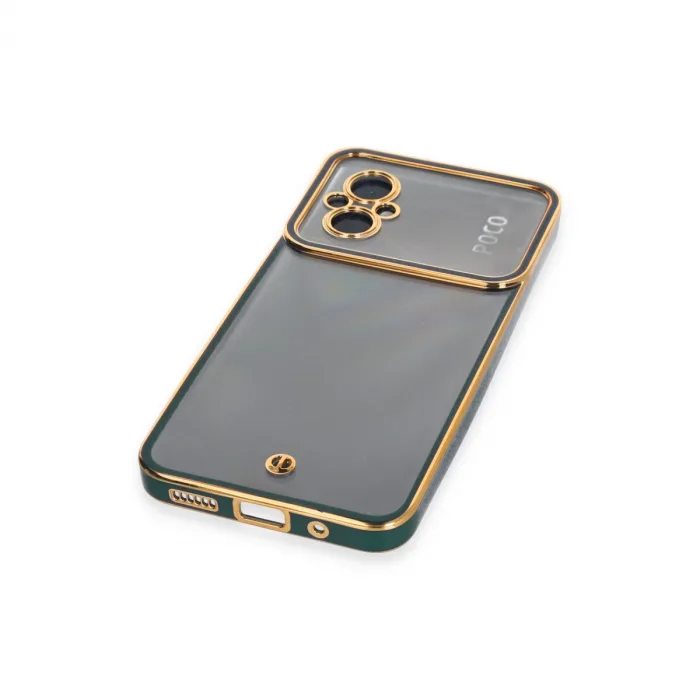 Xiaomi Poco M5 Kılıf Liva Lens Silikon - Yeşil