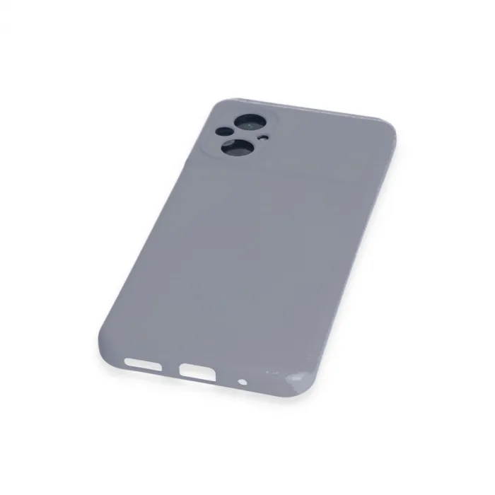 Xiaomi Poco M5 Kılıf Nano İçi Kadife Silikon - Gri