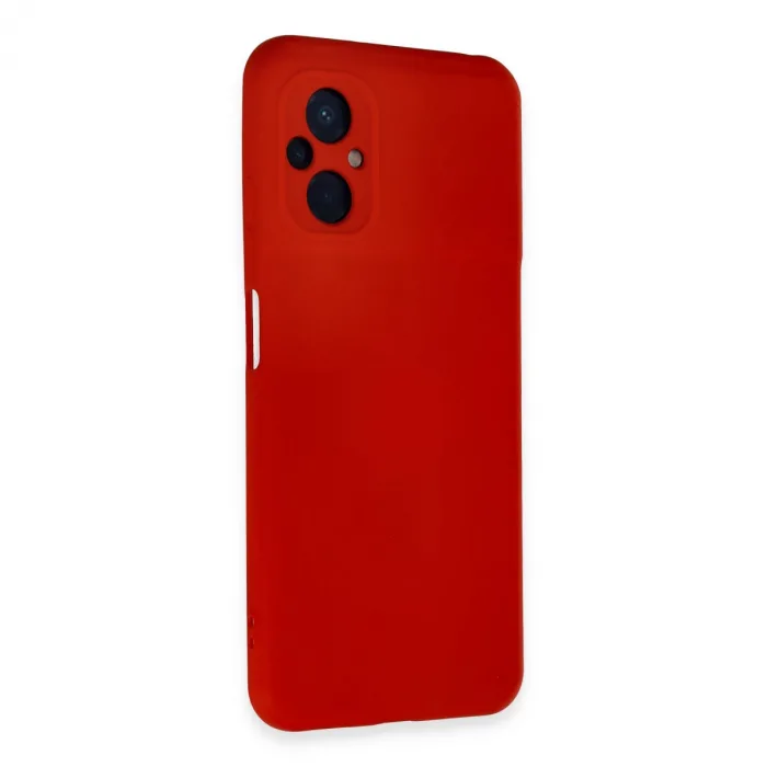 Xiaomi Poco M5 Kılıf Nano İçi Kadife Silikon - Kırmızı