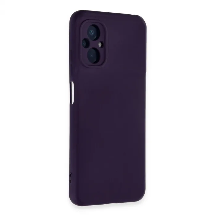 Xiaomi Poco M5 Kılıf Nano İçi Kadife Silikon - Mor