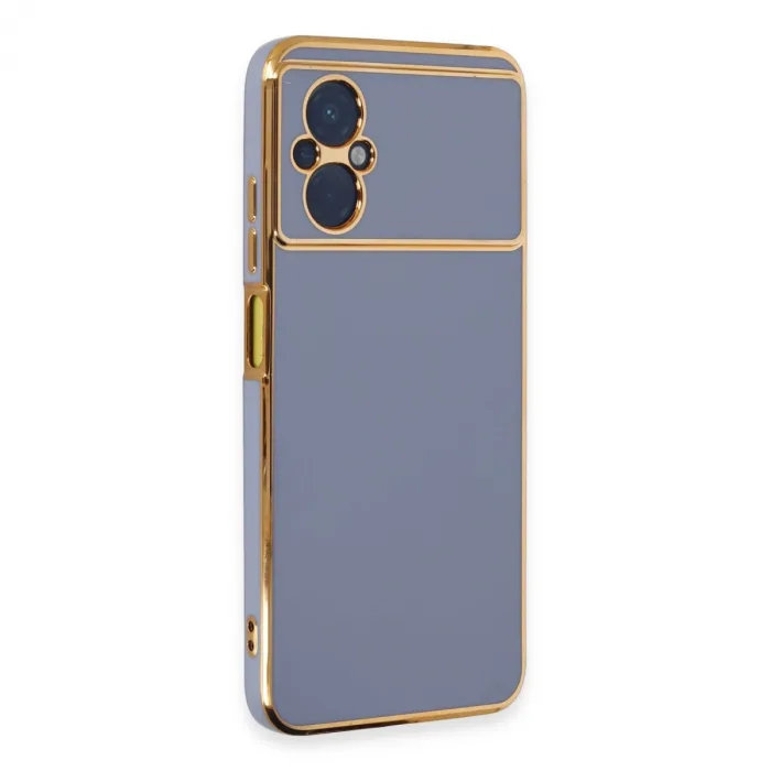 Xiaomi Poco M5 Kılıf Volet Silikon - Mavi