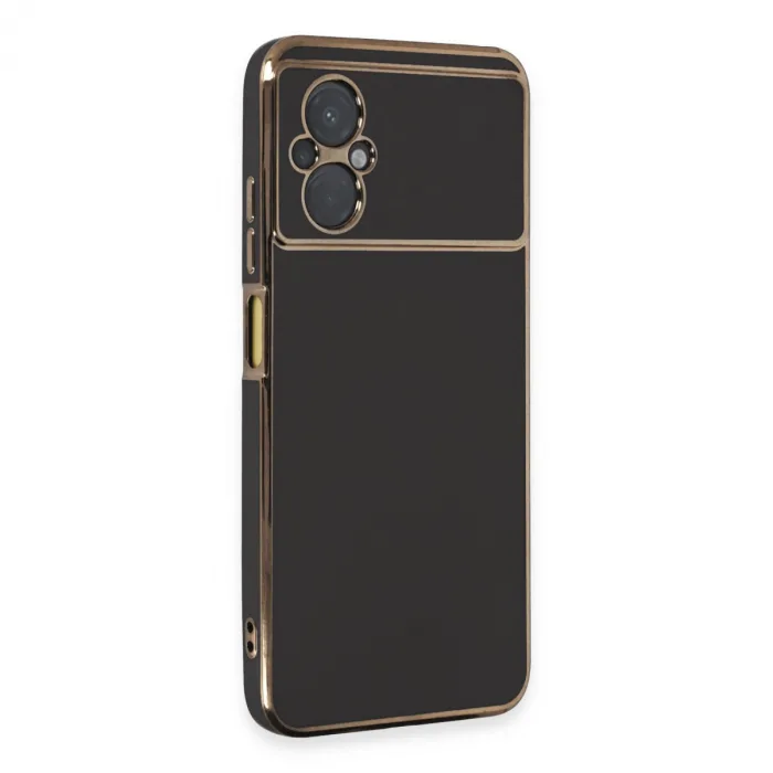 Xiaomi Poco M5 Kılıf Volet Silikon - Siyah