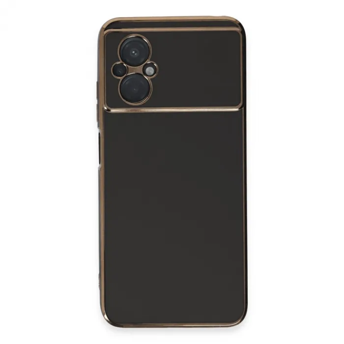 Xiaomi Poco M5 Kılıf Volet Silikon - Siyah