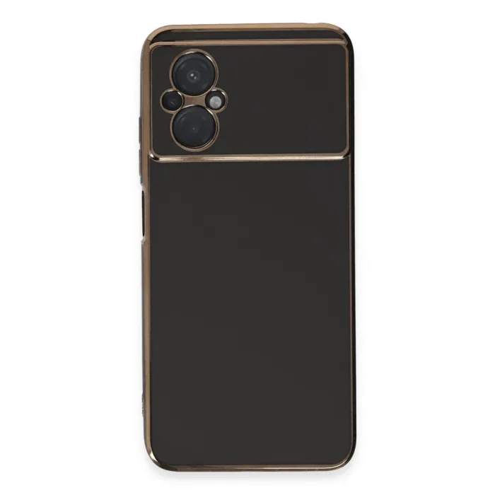 Xiaomi Poco M5 Kılıf Volet Silikon - Siyah