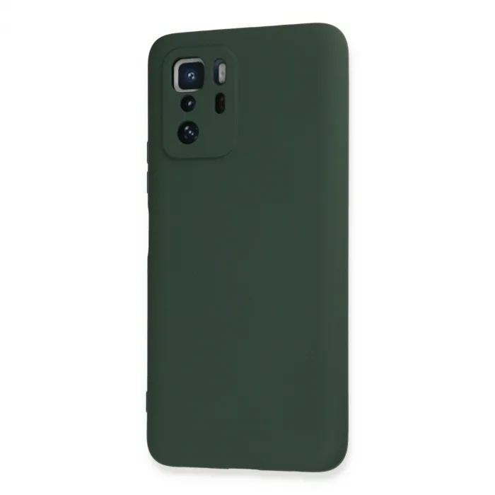 Xiaomi Poco X3 Gt Kılıf Nano İçi Kadife Silikon - Koyu Yeşil