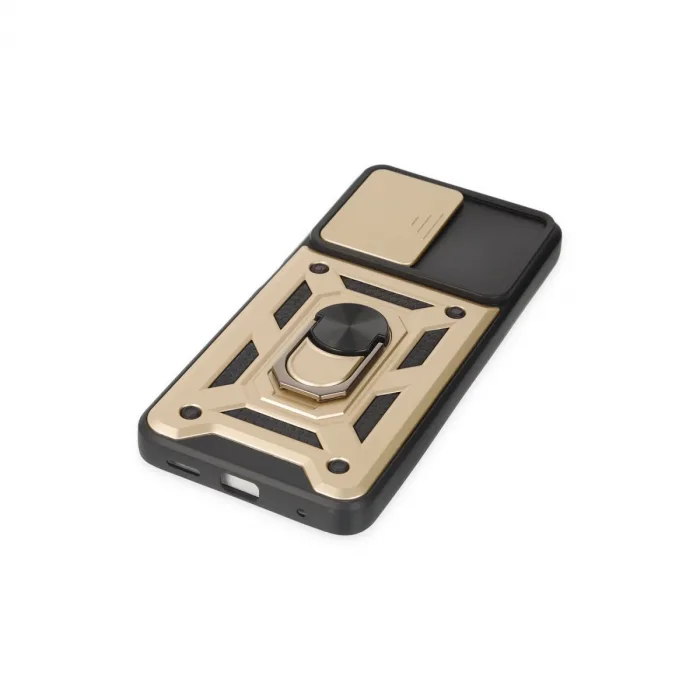 Xiaomi Poco X3 Gt Kılıf Pars Lens Yüzüklü Silikon - Gold