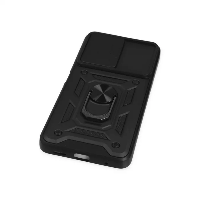 Xiaomi Poco X3 Gt Kılıf Pars Lens Yüzüklü Silikon - Siyah