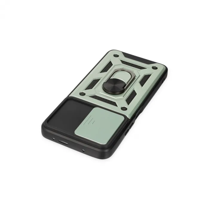 Xiaomi Poco X3 Gt Kılıf Pars Lens Yüzüklü Silikon - Yeşil