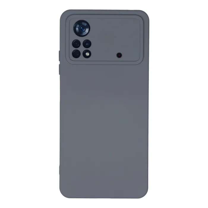 Xiaomi Poco X4 Pro 5g Kılıf Nano İçi Kadife Silikon - Gri