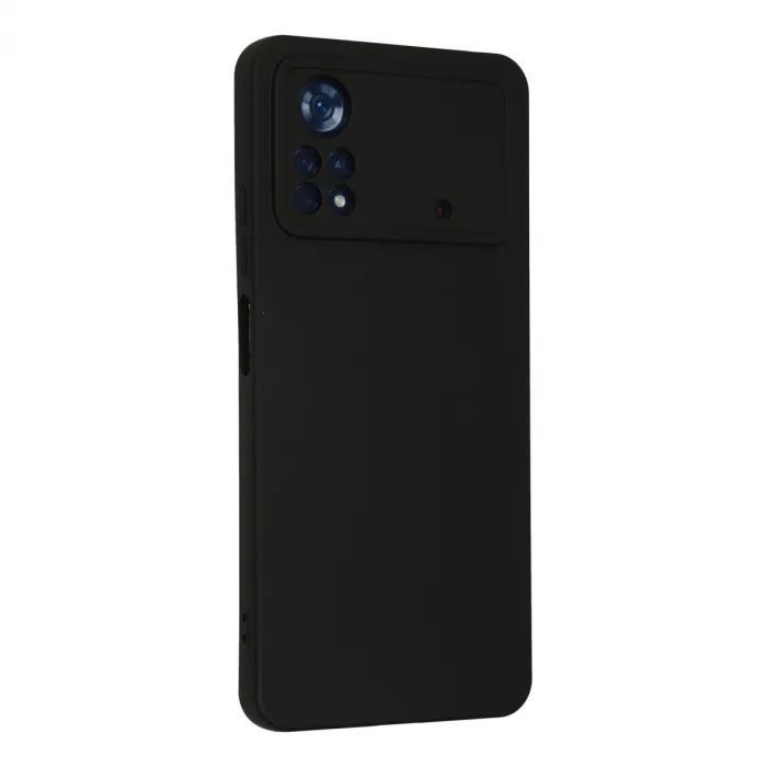 Xiaomi Poco X4 Pro 5g Kılıf Nano İçi Kadife Silikon - Siyah