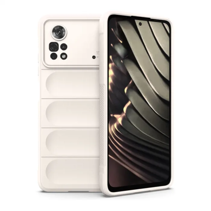 Xiaomi Poco X4 Pro 5g Kılıf Optimum Silikon - Krem