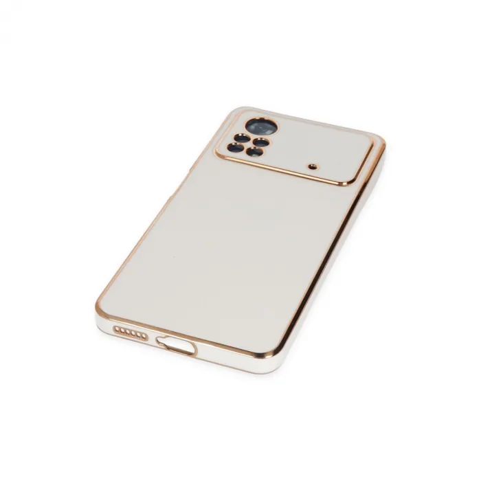 Xiaomi Poco X4 Pro 5g Kılıf Volet Silikon - Beyaz