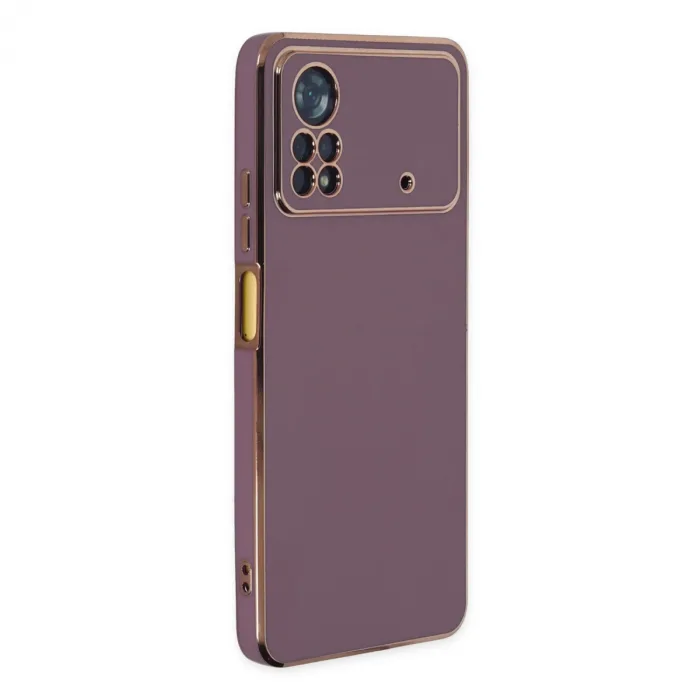 Xiaomi Poco X4 Pro 5g Kılıf Volet Silikon - Mor