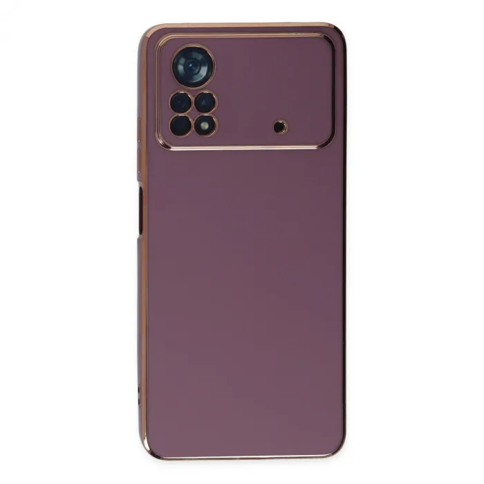 Xiaomi Poco X4 Pro 5G Kılıf Volet Silikon - Mor