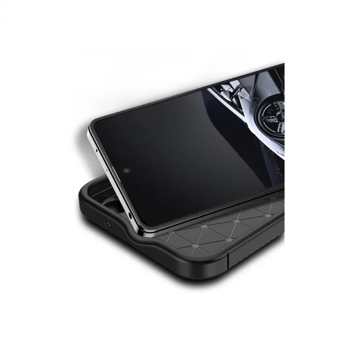 Xiaomi Poco X5 5g Kılıf Auto Focus Karbon Kapak - Siyah