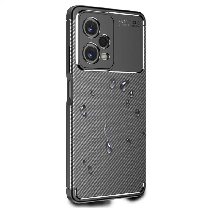 Xiaomi Poco X5 5g Kılıf Auto Focus Karbon Kapak - Siyah