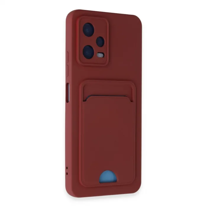 Xiaomi Poco X5 5g Kılıf Kelvin Kartvizitli Silikon - Bordo