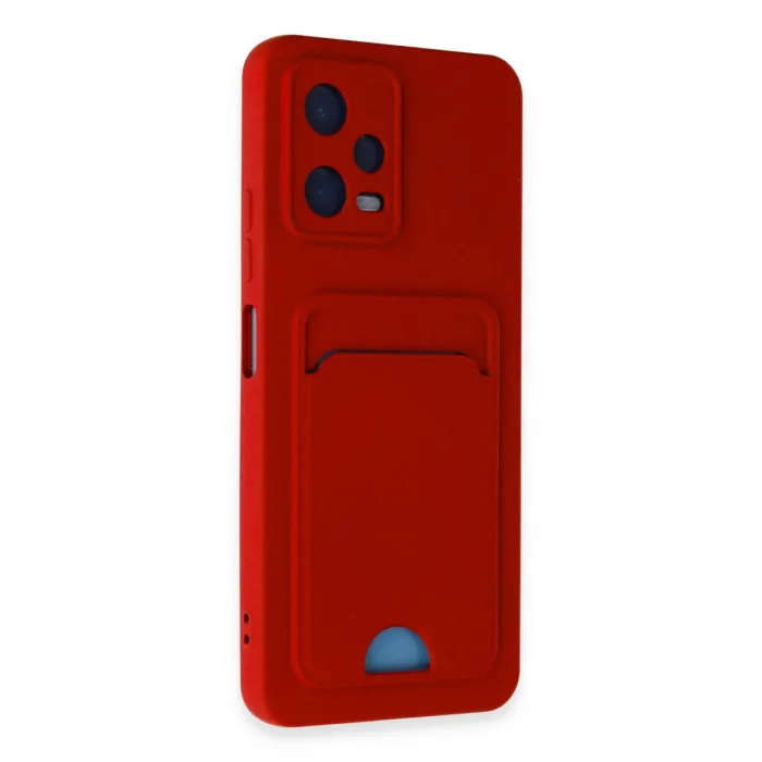 Xiaomi Poco X5 5g Kılıf Kelvin Kartvizitli Silikon - Kırmızı