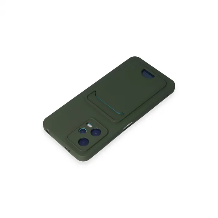 Xiaomi Poco X5 5g Kılıf Kelvin Kartvizitli Silikon - Koyu Yeşil