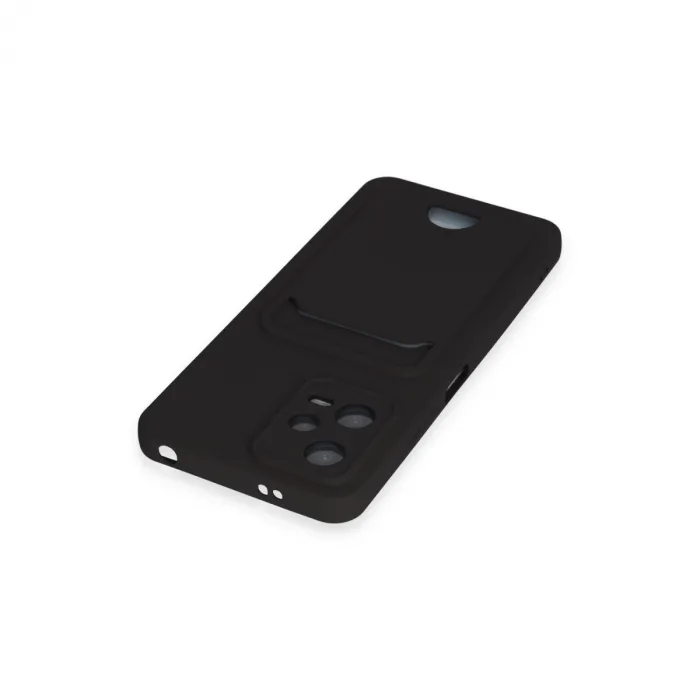 Xiaomi Poco X5 5g Kılıf Kelvin Kartvizitli Silikon - Siyah