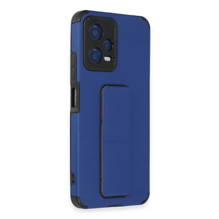 Xiaomi Poco X5 5g Kılıf Mega Standlı Silikon - Mavi