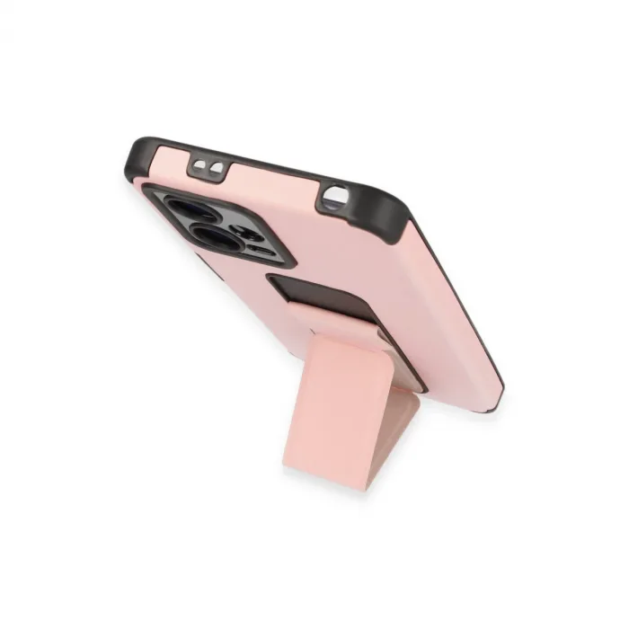 Xiaomi Poco X5 5g Kılıf Mega Standlı Silikon - Pudra