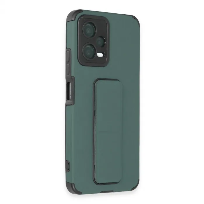 Xiaomi Poco X5 5g Kılıf Mega Standlı Silikon - Yeşil