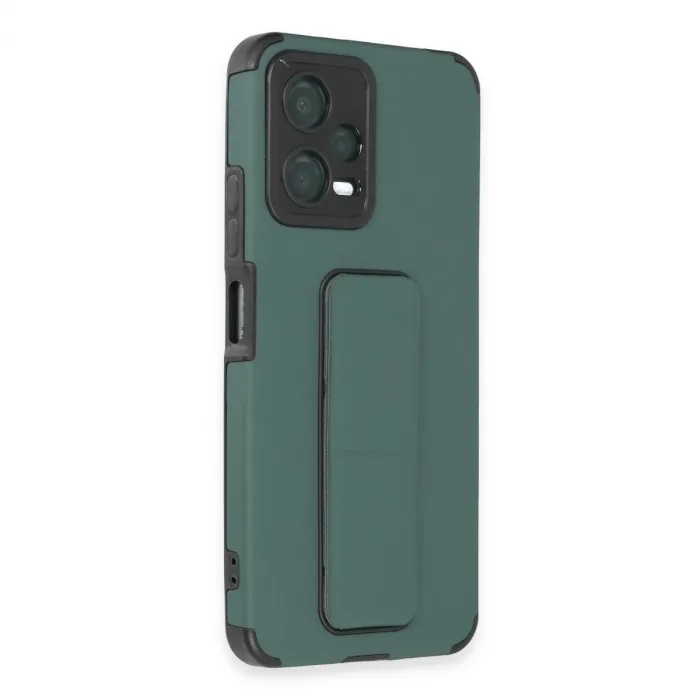 Xiaomi Poco X5 5g Kılıf Mega Standlı Silikon - Yeşil