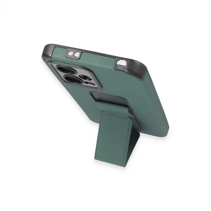 Xiaomi Poco X5 5g Kılıf Mega Standlı Silikon - Yeşil