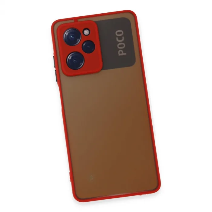 Xiaomi Poco X5 Pro 5g Kılıf Montreal Silikon Kapak - Kırmızı