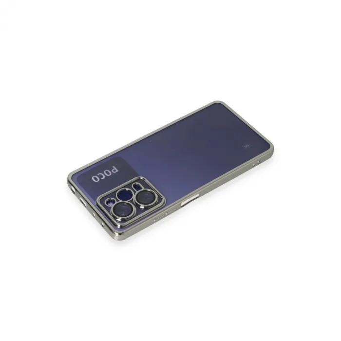 Xiaomi Poco X5 Pro 5g Kılıf Razer Lensli Silikon - Gümüş