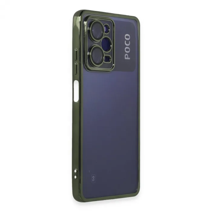 Xiaomi Poco X5 Pro 5g Kılıf Razer Lensli Silikon - Yeşil