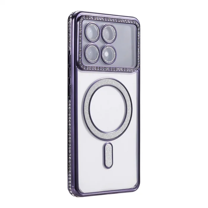 Xiaomi Poco X6 Pro Joke Simli Magneticsafe Kılıf - Derin Mor