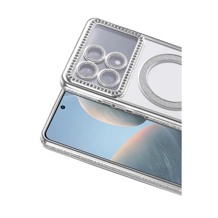 Xiaomi Poco X6 Pro Joke Simli Magneticsafe Kılıf - Gümüş