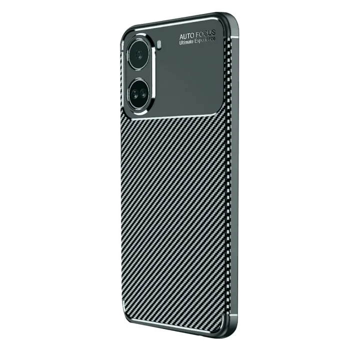 Xiaomi Poco X7 Pro Kılıf Auto Focus Karbon Kapak - Koyu Yeşil