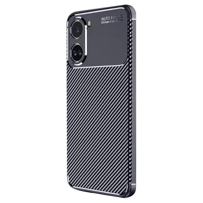 Xiaomi Poco X7 Pro Kılıf Auto Focus Karbon Kapak - Lacivert