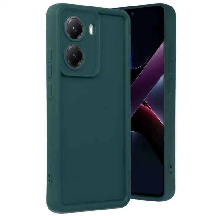 Xiaomi Poco X7 Pro Viera Silikon - Koyu Yeşil