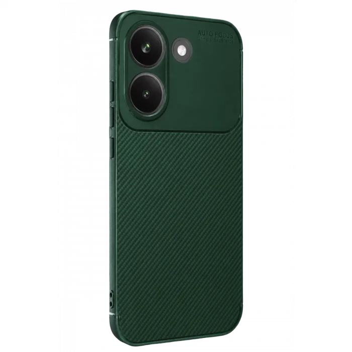 Xiaomi Poco X8 Pro Auto Focus Karbon Kapak - Koyu Yeşil
