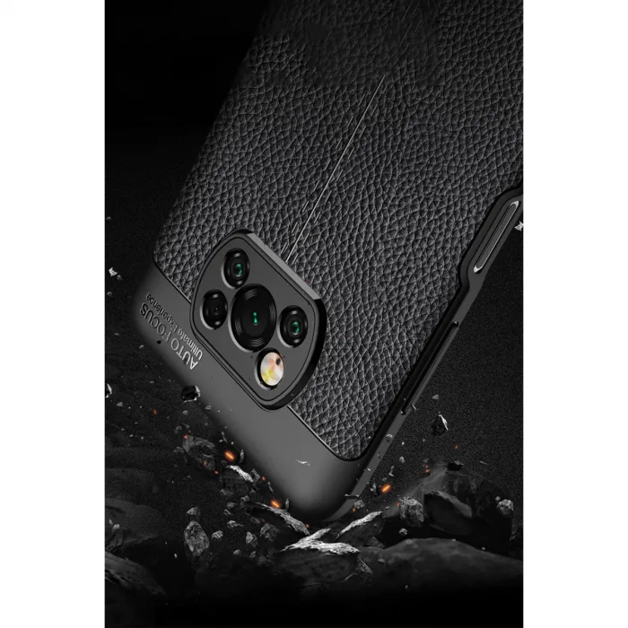 Xiaomi Pocophone X3 Kılıf Auto Focus Kapak - Kırmızı