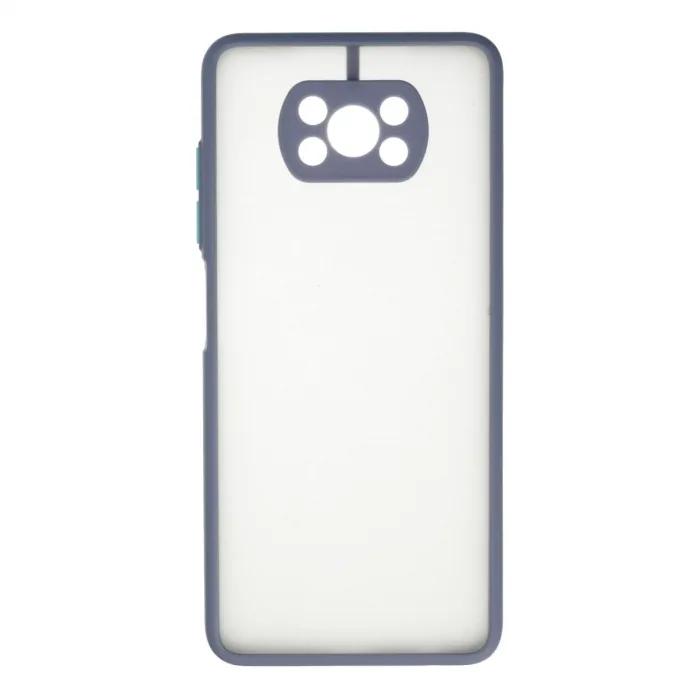 Xiaomi Pocophone X3 Kılıf Montreal Silikon Kapak - Gri