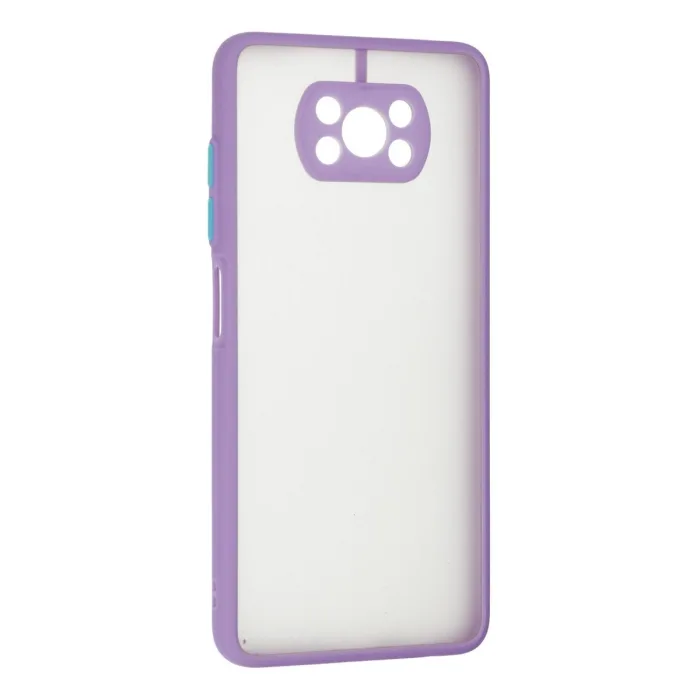 Xiaomi Pocophone X3 Kılıf Montreal Silikon Kapak - Mor